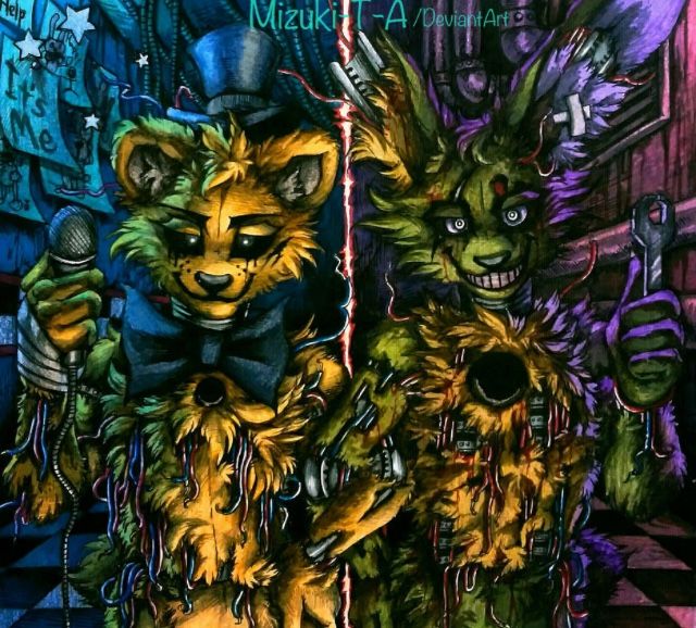 Springtrap And Goldenfreddy By Mizuki T A Devilianart Five Nights At Freddy S Fnaf Korkutucu Springtrap And Goldenfreddy By Mizuki T A Devilianart Five Nights At Freddy S Fnaf Korkutucu
