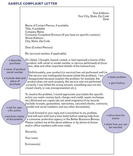 Free printable sample customer complaint response letter serves as - complaints letter template Free printable sample customer complaint response letter serves as - complaints letter template