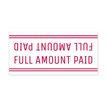 paid stamp sample