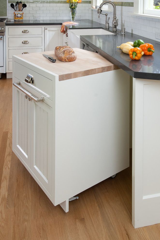 Pin By May Yee Cheong On Corner Kitchen Island Plans Design Small Kitchen Island, Retractable Casters For Kitchen Island