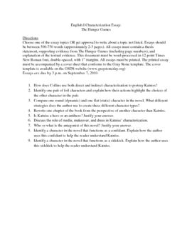 the hunger games essay