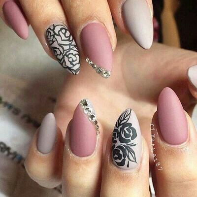 Best 20+ Rose Nail Design Ideas On Pinterest Rose Nail Art i wouldnt be able to wear these nails but i love looking at them =). Rose Nail DesignDifferent ... - Best 20+ Rose Nail Design Ideas On Pinterest Rose Nail Art