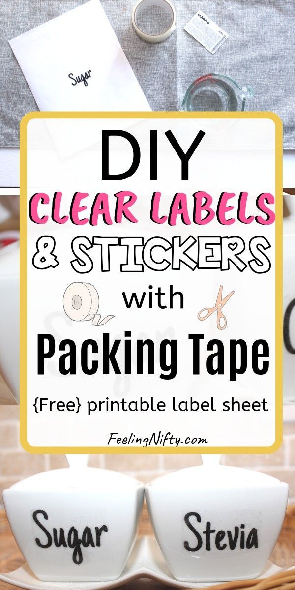 The Easiest Way to Make Clear Stickers - DIY Clear Labels for Jars | Diy labels, Labels diy ...