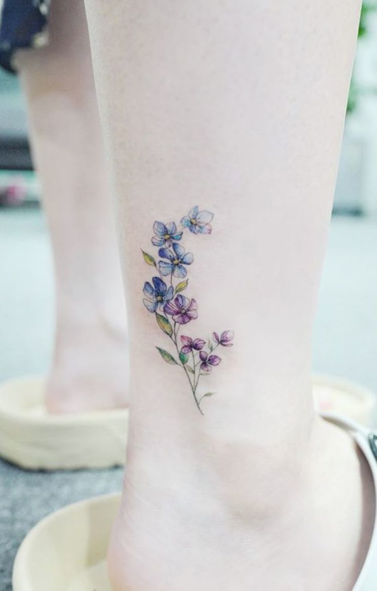 25 Cute Tiny Floral Ankle Tattoo Ideas 25 Cute Tiny Floral Ankle Tattoo Ideas