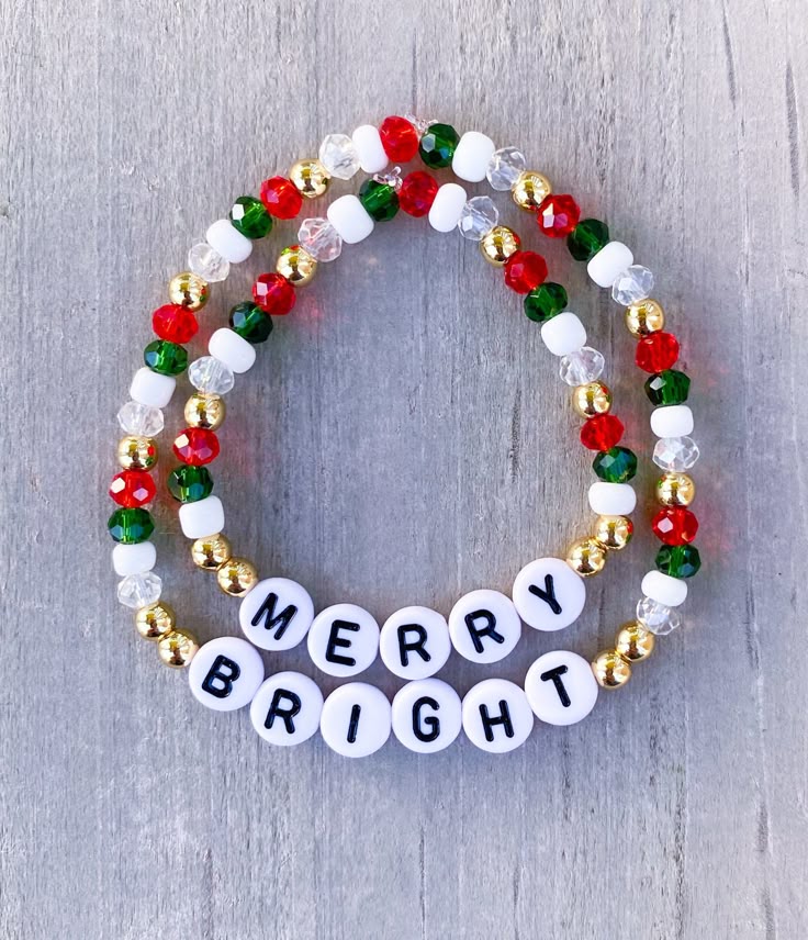 Merry Bright Bracelet Set Mama And Mini Bracelets Christmas E849f60cf9f76b5bf52d5c05a4334ed1