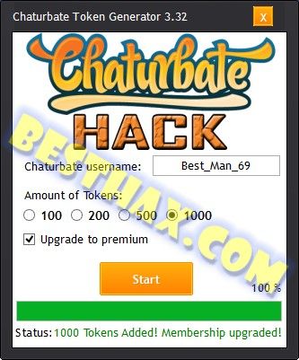 Chaturbate token generator Chaturbate token generator