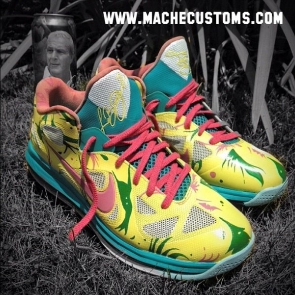 Nike LeBron 9 Low \u201cLeBronold Palmer\u201d \u2013 Custom by Mache