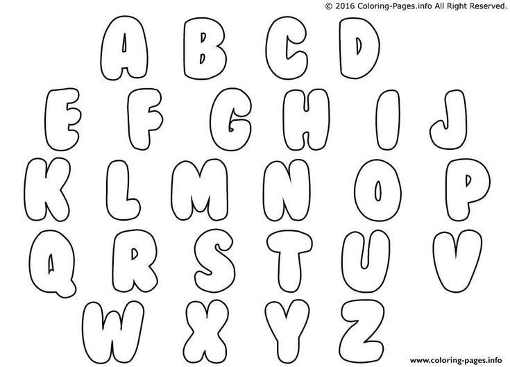 Bubble Letters - MRS. SCHAEFER'S STEAM CLASS | Coloriage alphabet ...