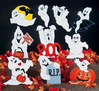 10 scary ghosts woodcraft pattern they think theyre scary we think they halloween ghostshalloween craftshalloween