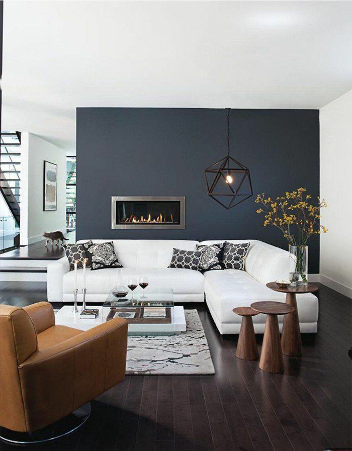 Murs De Couleur Gris Anthracite Comment Bien Amenager Le Salon