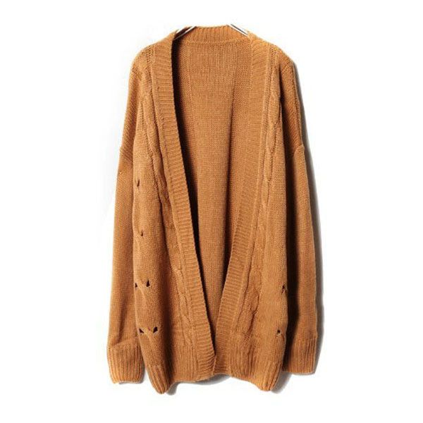 Best 25+ Long Knit Cardigan Ideas On Pinterest Chunky Cardigan Dark Brown Knit Cardigans With Open Front Detail ($77) ❤ liked on Polyvore - Best 25+ Long Knit Cardigan Ideas On Pinterest Chunky Cardigan