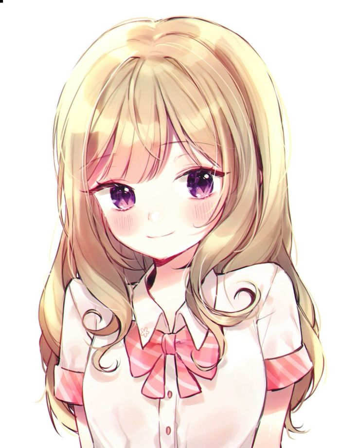 Cute anime girl faces