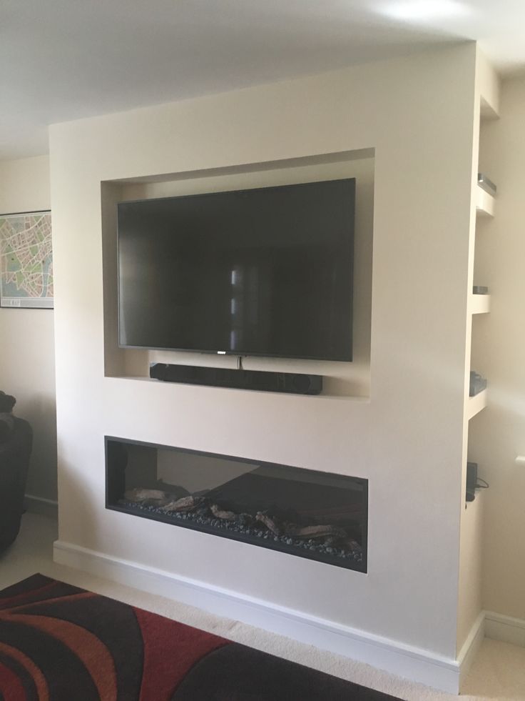 Wall Mounting Mounting Tv Soundbar Inset Fireplace Modern Hidden Shelves Electrical Hideaways Einbaut Fireplace Tv Wall Fireplace Wall Inset Fireplace