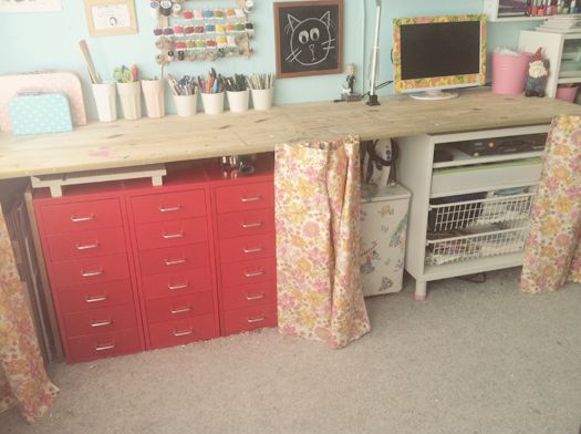 under table storage ideas long board could be used as shelf like this to provide lots of workspace in craft room at low cost stash storage binsu2026 under table storage ideas long board could be used as shelf like this to provide lots of workspace in craft room at low cost stash storage binsu2026