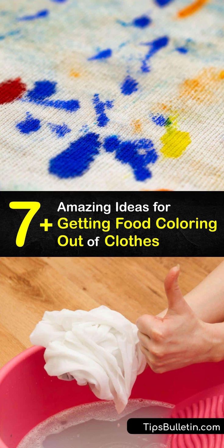 7+ Amazing Ideas for Getting Food Coloring Out of Clothes | Food