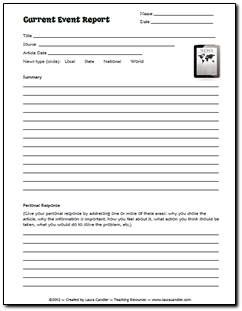 essays on current events