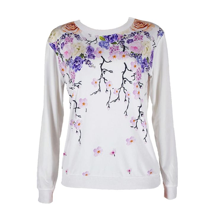 Camiseta Holgada De Manga Larga Con Estampado De Letras De A Camiseta Holgada De Manga Larga Con Estampado De Letras De A