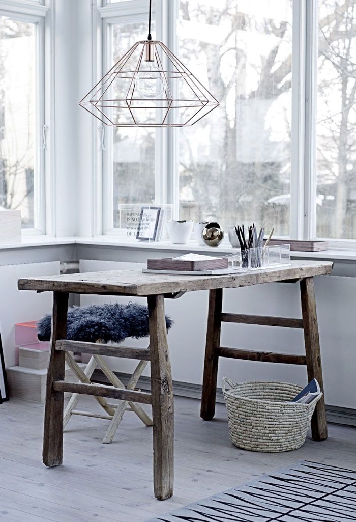 104 Best Organize Desks Images On Pinterest Work Home And Desk Work Desk Bloomingville A W 2017 Wire Lamp Shade Studio Decor Worke