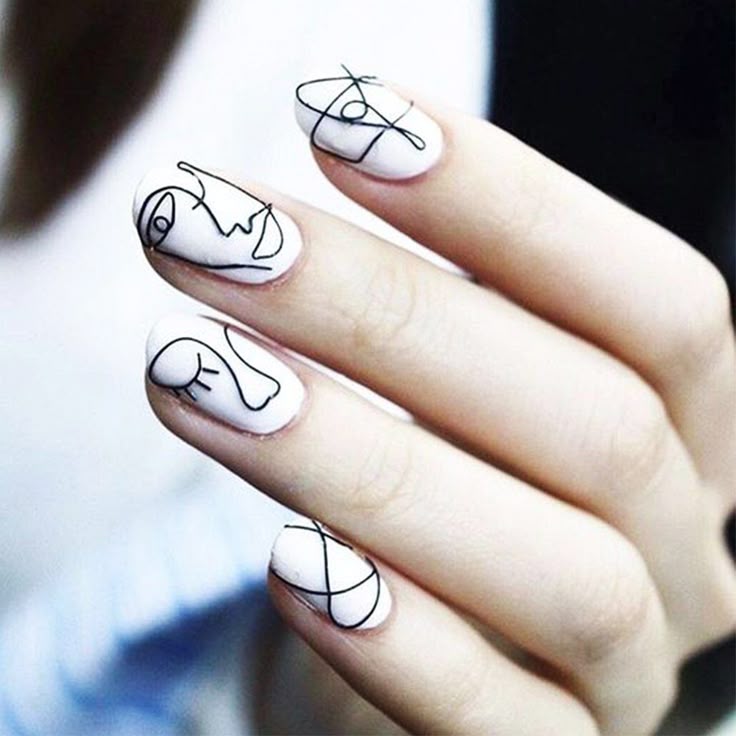 1 Sheet Water Nail Stickers Black Cartoon Animal Flamingo Fox Hollow Designs Sli…