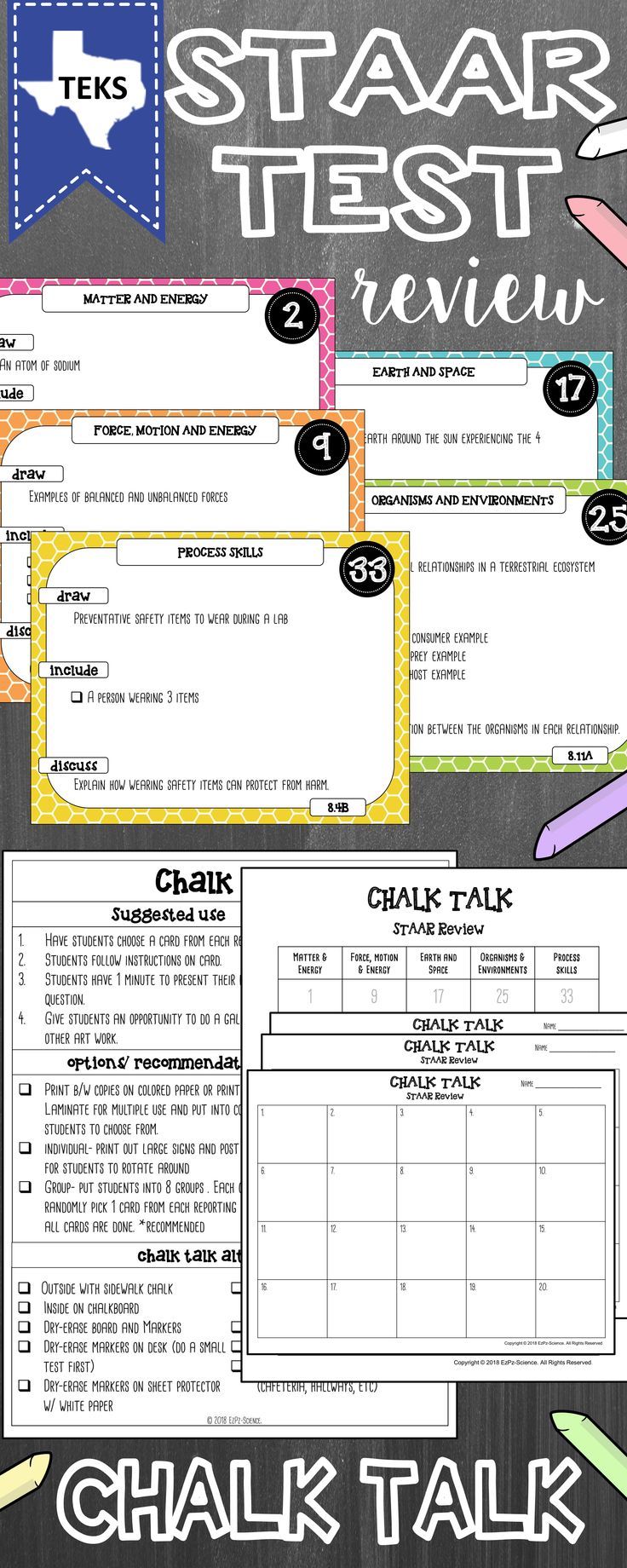 8th Grade Science STAAR Test Review- Chalk Talk | Middle School Social Studies | Pinterest | Science, 8th grade science and Science lessons