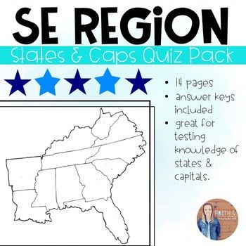 Usa Southeast Region Facts About The States Southeast Region Southwest Region Activities Southeast