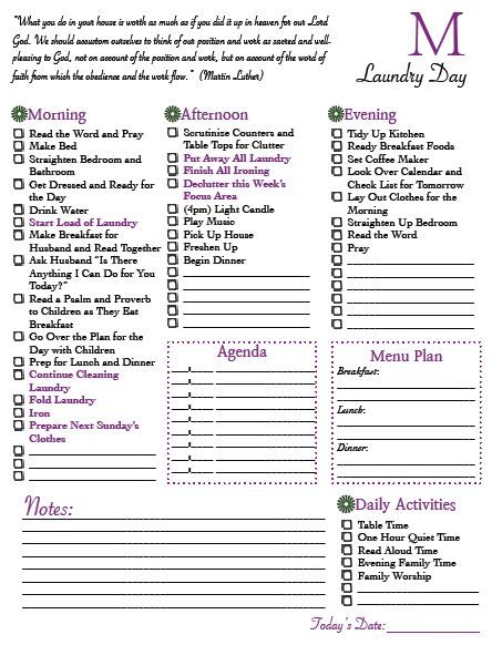family daily planners
