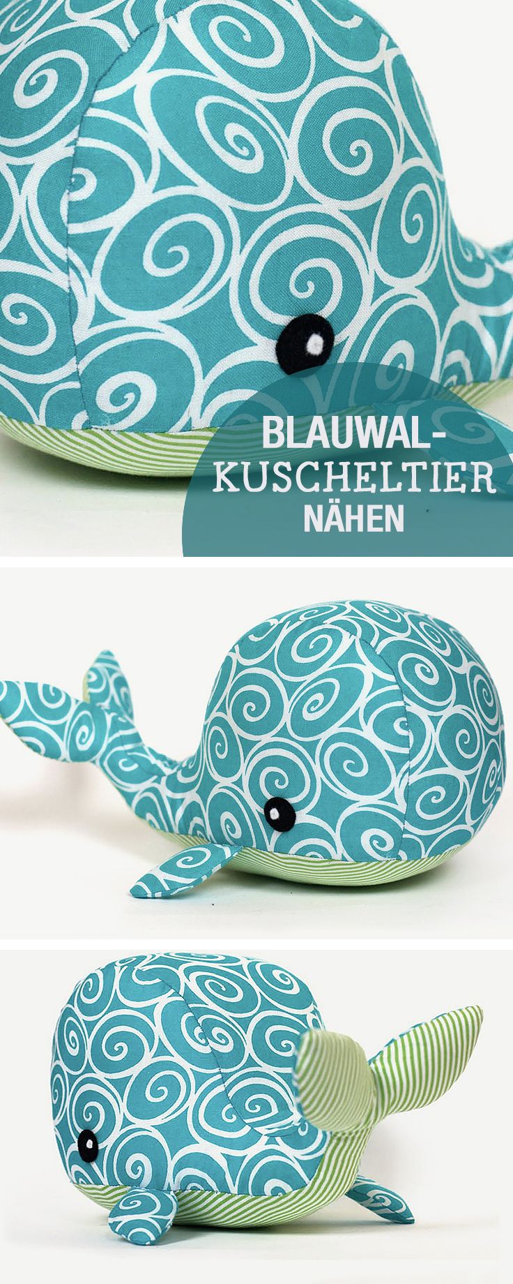 DIY-Nähanleitung: Blauwal Kuscheltier nähen, Nähen für Kinder / diy sewing tutorial: whale soft toy, kids sewing ideas via DaWanda.com DIY-Nähanleitung: Blauwal Kuscheltier nähen, Nähen für Kinder / diy sewing tutorial: whale soft toy, kids sewing ideas via DaWanda.com