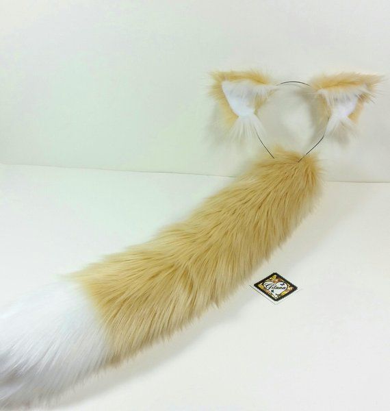 Tail And Ears Minty Kitty Cosplay Set