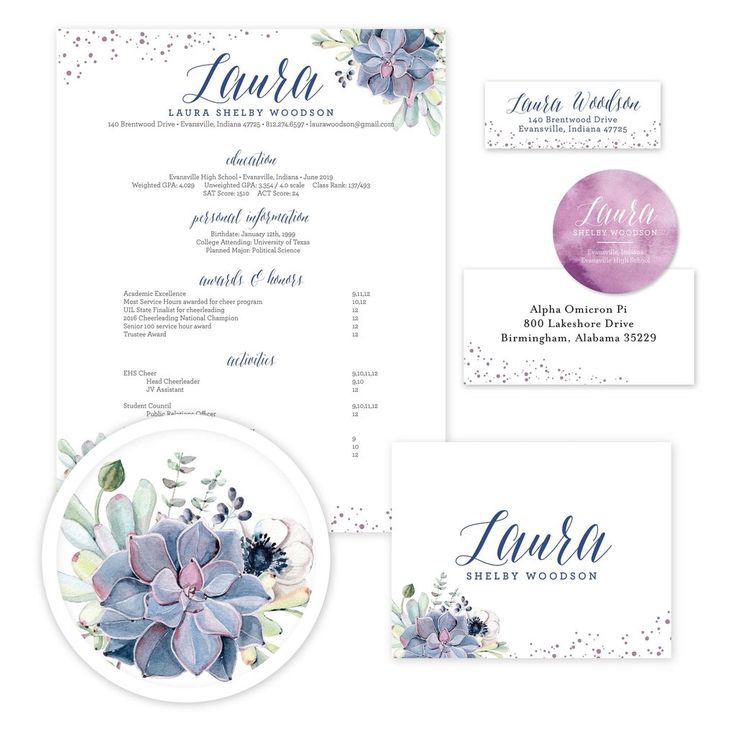 personal mailing label