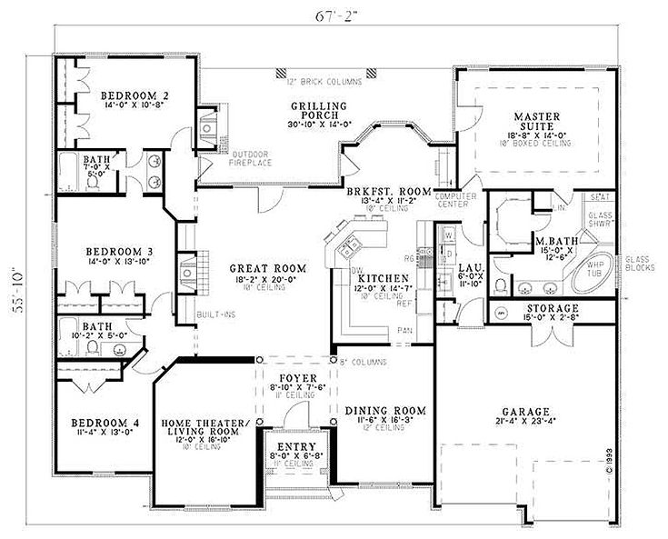 House Floor Plans 4 Bedroom 3 Bath 110 best house plans images on pinterest | house floor plans House Floor Plans 4 Bedroom 3 Bath 110 best house plans images on pinterest | house floor plans