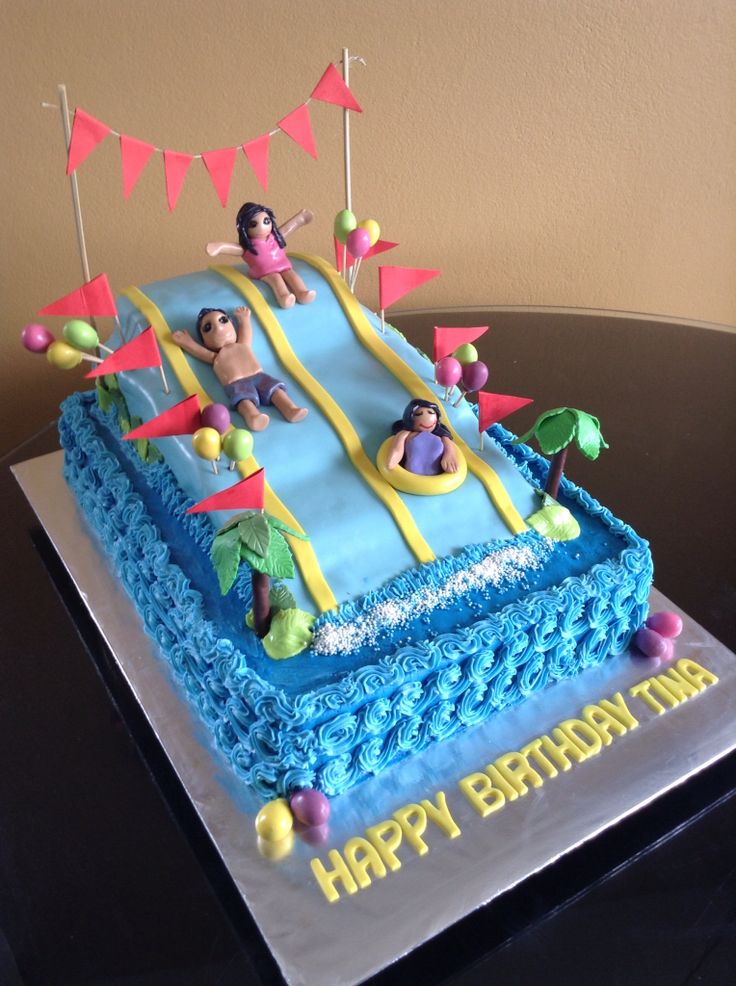 Water Park Cake Pool Party Cakes Water Party Cakes Waterslide Cake water-park-cake-pool-party-cakes-water-party-cakes-waterslide-cake