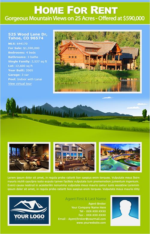 email flyers to real estate agents