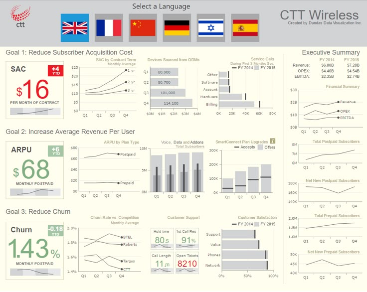 executive dashboard template