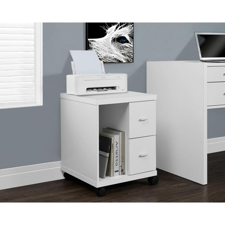 Monarch Specialties White File Cabinet I 7055 The Home Depot Printer Stand Office Cabinets Furniture Monarch Specialties White File Cabinet, Printer Stand File Cabinet Combo