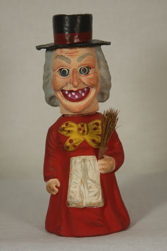 antique german halloween witch candy container with lantern head c1920 - German Halloween Decorations antique german halloween witch candy container with lantern head c1920 - German Halloween Decorations