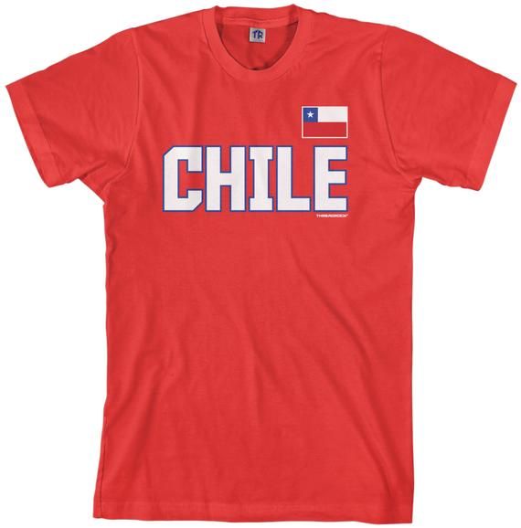 Threadrock Men/'s Chile National Team Hoodie Sweatshirt Chilean Pride