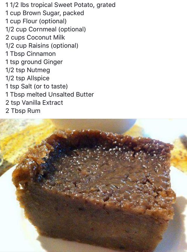 Sweet Potato Pone Sweet Potato Pudding Jamaican Sweet Potato Pudding Potato Pudding