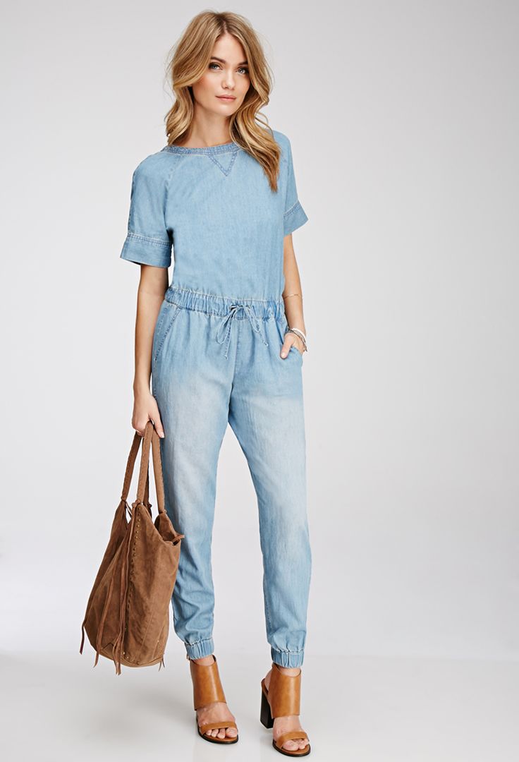 fabulous denim jumpsuit outfits
8