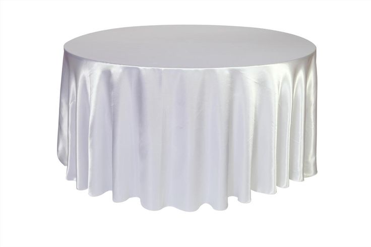 120 Inch Satin Round Tablecloth White Table Cloth Tables 120 Inch Satin Round Tablecloth White, 120 Inch Round Tablecloth Bulk