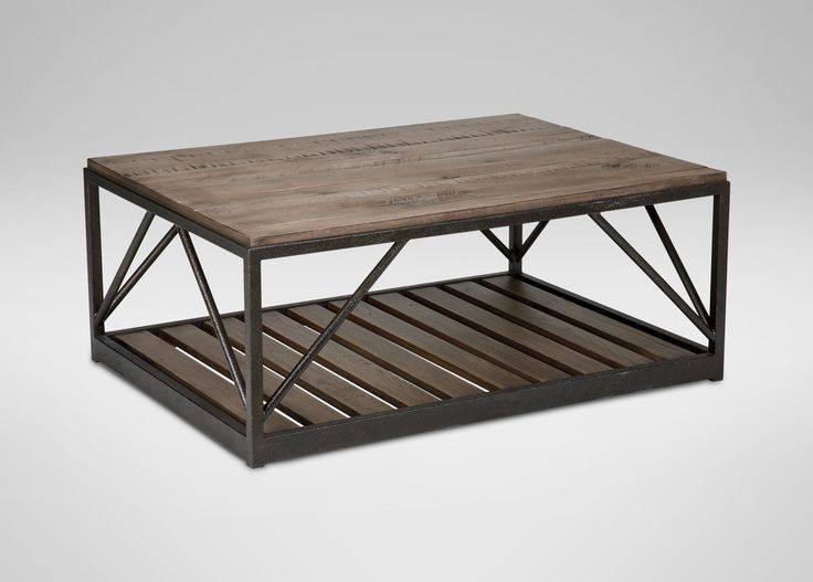 Beam Metal Base Coffee Table Tables Living Room Coffee Tables Table, Ethan Allen Beam Metal Base Coffee Table