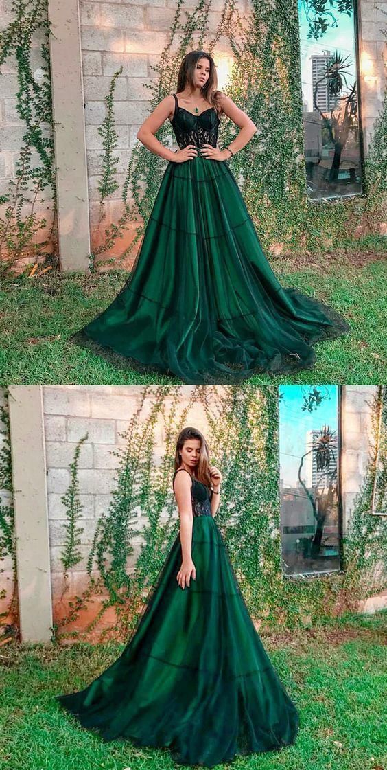 green prom dress outfit