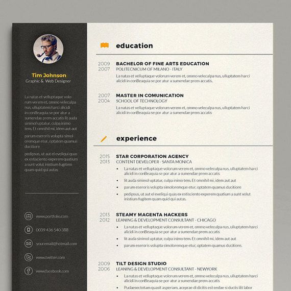 51 best RockStarCV - Resume Templates images on Pinterest - media resume template 51 best RockStarCV - Resume Templates images on Pinterest - media resume template