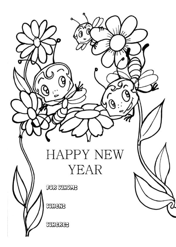 Download 30 best New Year Coloring Page images on Pinterest | Coloring sheets, Congratulations card and ...