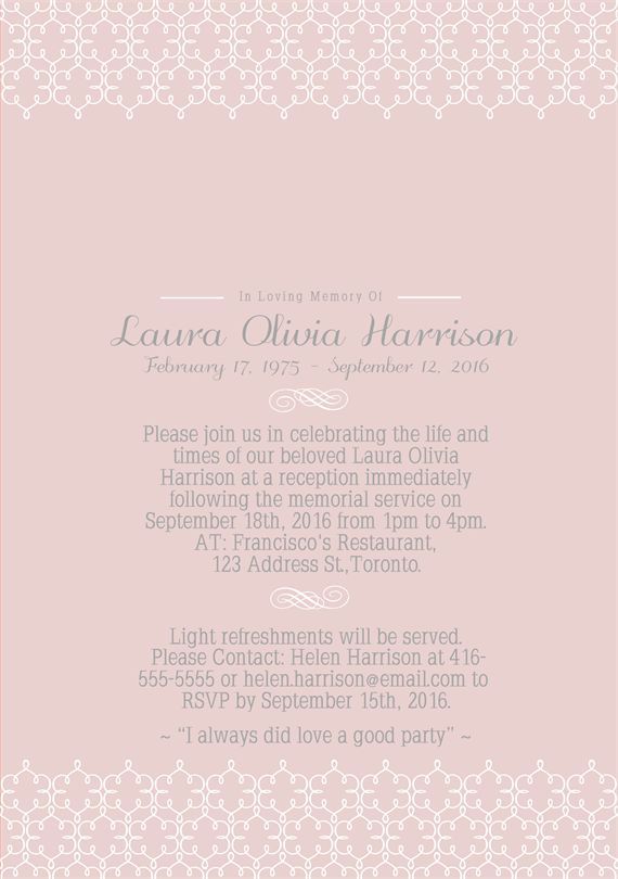 26 best Momu0027s memorial service images on Pinterest Polka dots - memorial service invitation wording 26 best Momu0027s memorial service images on Pinterest Polka dots - memorial service invitation wording