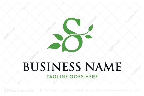 Exclusive Logo 73359 Letter S Leaves Logo Leaf Logo Letter S
