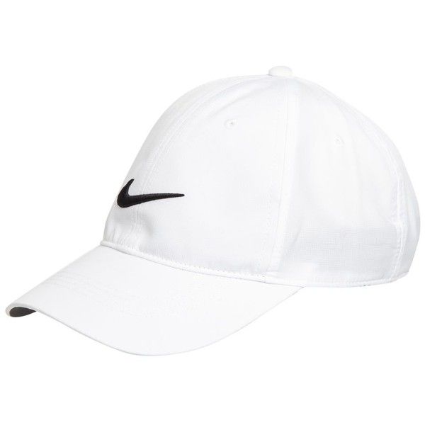 Nike White embroidered logo baseball cap ($6.36) liked on Polyvore ...