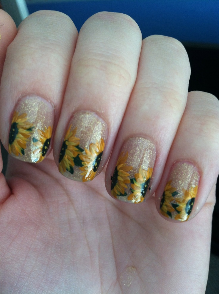 12 Best Sunflower Nails Images On Pinterest Sunflowers 15 Sunflower Nail Designs for the Season - Pretty Designs - 12 Best Sunflower Nails Images On Pinterest Sunflowers