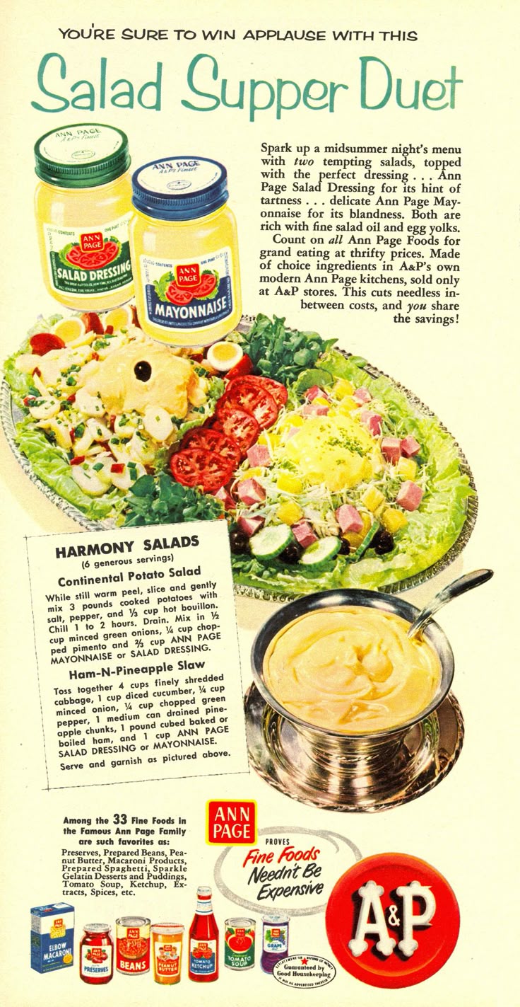 Woman's DayJul 1954 Vintage cooking, Retro recipes
