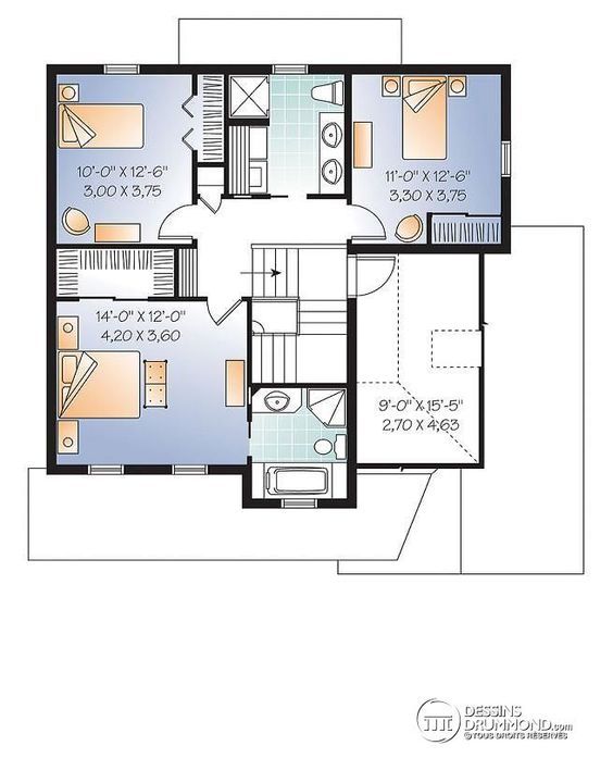 plan de maison a etage