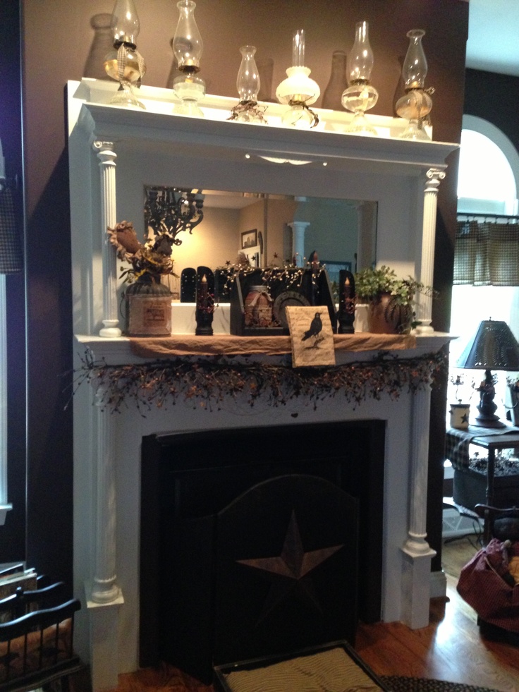 57 Best Primitive Fireplace Images On Pinterest Fire Places Natal Primitive Mantle This Very Is In Milton Wv Must